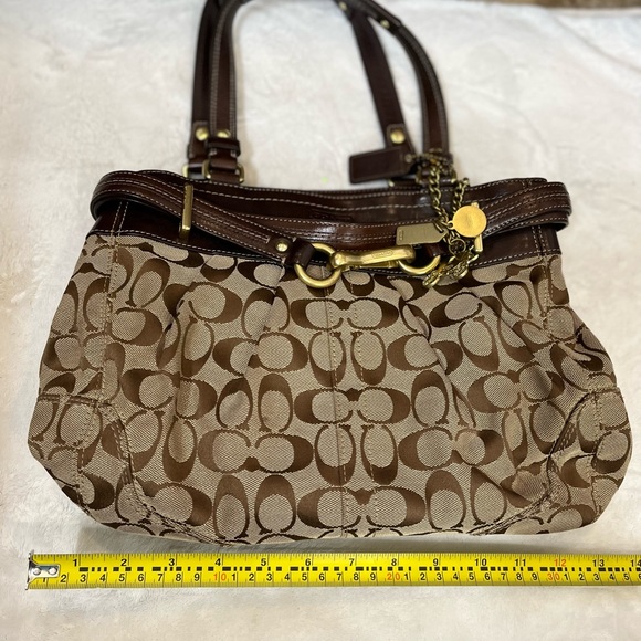 Coach Bag w/gold accents - Picture 7 of 8